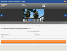 Tablet Screenshot of hotelruralquintadesantoantonio.com